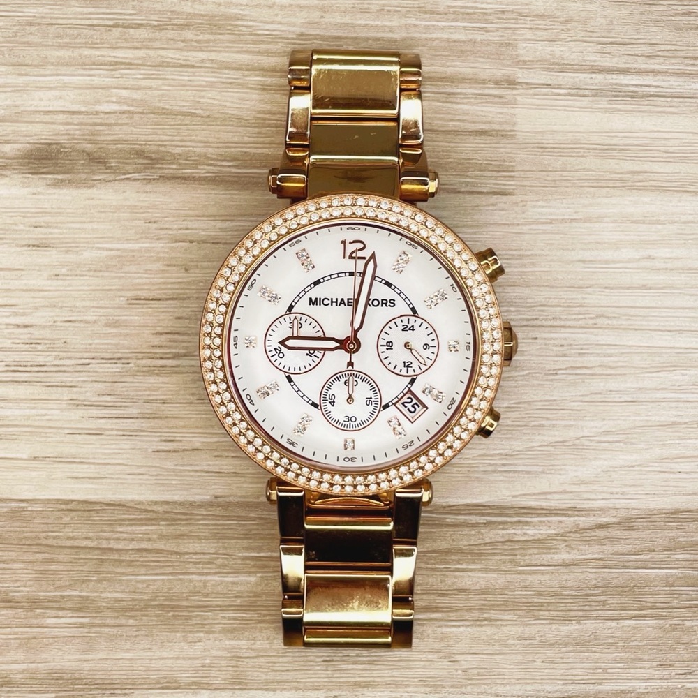 Michael Kors Parker Rose Gold-Tone Watch